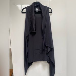 Ann Demulemeester Black Silk Tunic